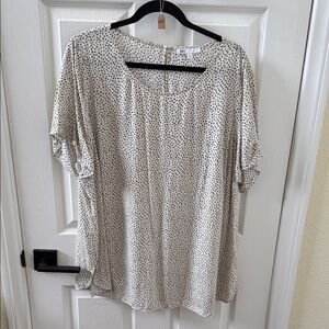 DR2 Black and White Polka Dot Blouse